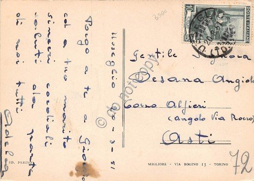 Cartolina Piano di Usseglio Ghiacciaio di Peraciaval 1951 | Immagine Gallery 2