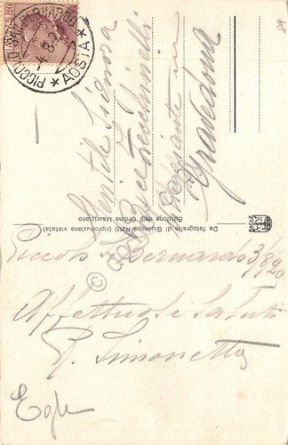 Cartolina Piccolo San Bernardo Ospizio Ordine Mauriziano 1928 | Immagine Gallery 2