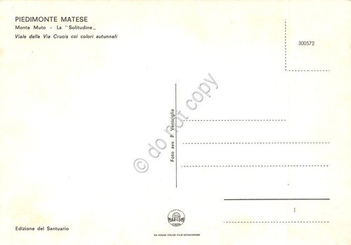 Cartolina Piedimonte Matese Monte Muro Viale della Via Crucis anni … | Immagine Gallery 2