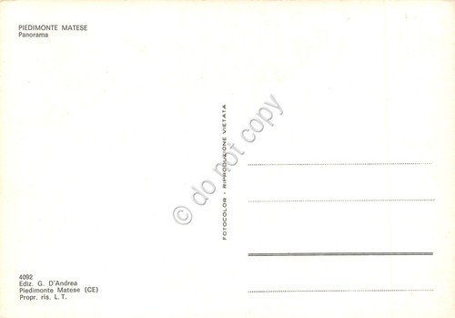 Cartolina Piedimonte Matese panorama paese dall'alto anni '90 | Immagine Gallery 2