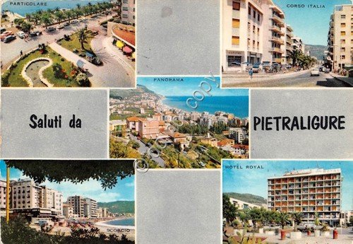Cartolina Pietra Ligure vedutine 1969 (Savona)