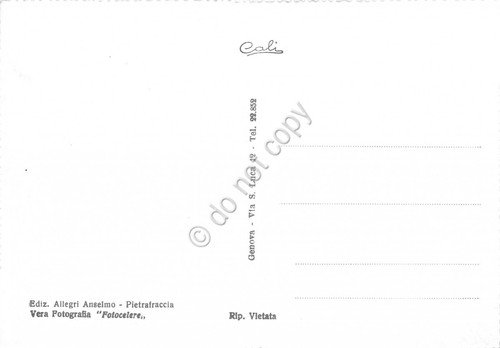 Cartolina Pietrafraccia Panorama e case