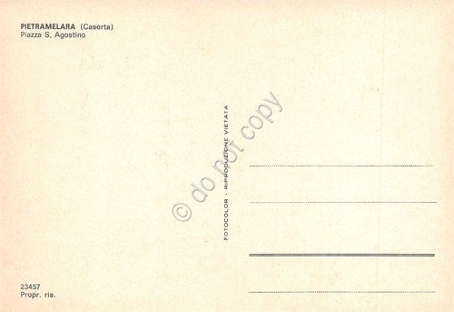Cartolina Pietramelara Piazza S. Agostino auto farmacia case animata anni …