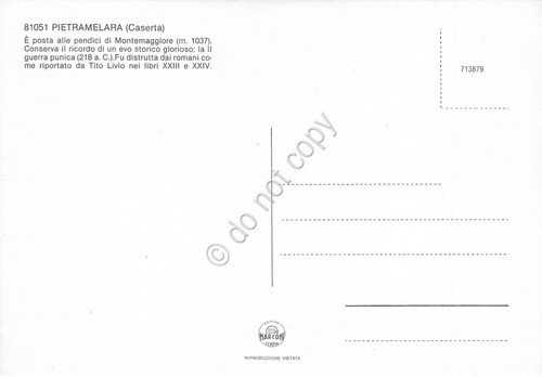 Cartolina Pietramelara vedute varie Chiese interni anni '70