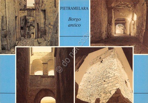 Cartolina Pietramelara vedute varie Via Vinella Torre Seggio anni '70