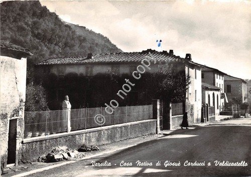 Cartolina Pietrasanta Valdicastello Casa nativa di Carducci poesia Carducci | Immagine principale