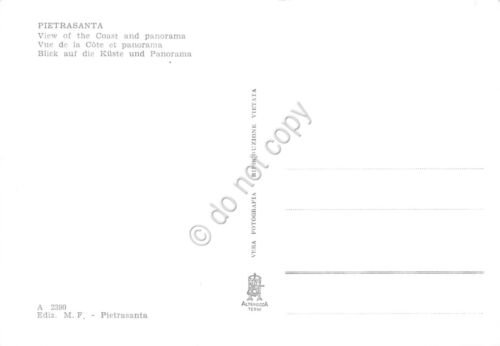 Cartolina Pietrasanta veduta della Marina e Panorama dall'alto anni '60