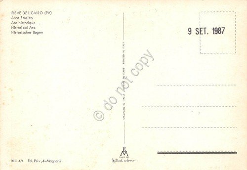 Cartolina Pieve del Cairo Arco Storico | Immagine Gallery 2