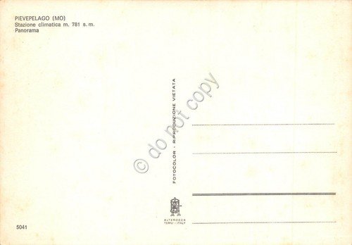 Cartolina Pievelago Modena Panorama