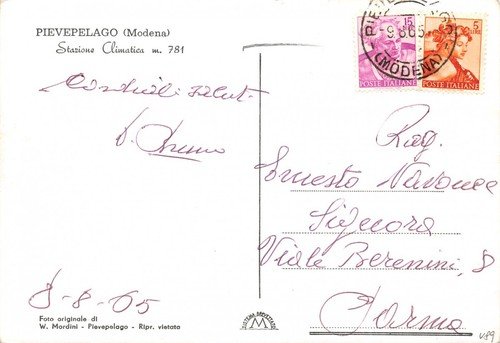 Cartolina Pievelago panorama 1965 | Immagine Gallery 2