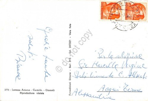 Cartolina Pignola Potenza panorama 1955 colorata | Immagine Gallery 2