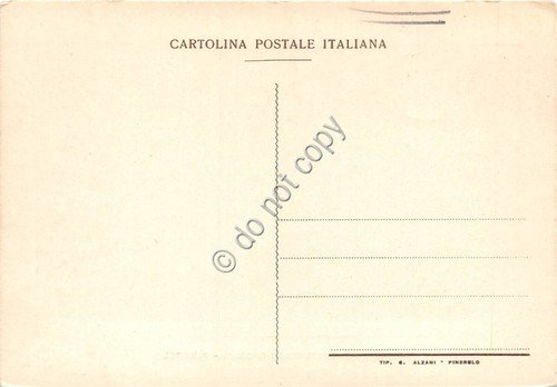 Cartolina Pinerolo Ospizio Poveri Infermi Cronici