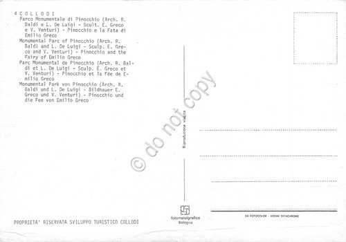 Cartolina Pinocchio e la Fata a Collodi Parco Monumentale | Immagine Gallery 2