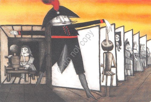 Cartolina Pinocchio Illustrata Teatro della Tosse Genova 1994