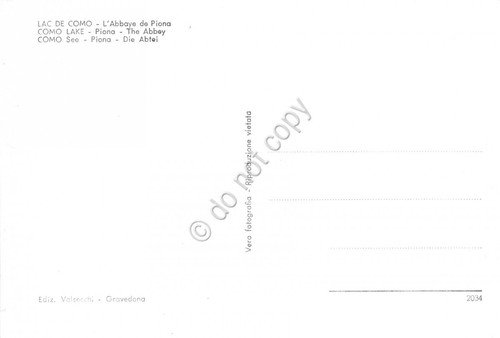 Cartolina Piona Abbazia Lago di Como | Immagine Gallery 2