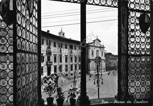 Cartolina Pisa Piazza dei Cavalieri da finestra anni '50 | Immagine principale