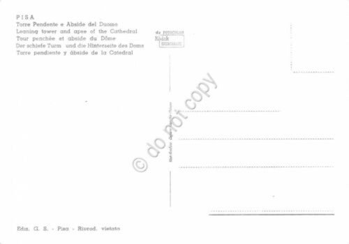 Cartolina Pisa Torre e Abside del Duomo | Immagine Gallery 2