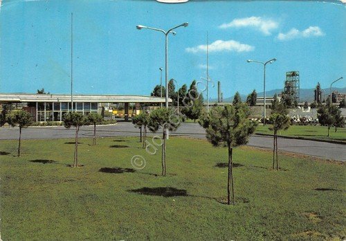 Cartolina Pisticci Scalo Stabilimento Petrolchimico Anic Portineria 1974 segni | Immagine principale