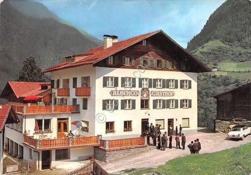 Cartolina Platt Sud Tirolo Gasthof Platterwirt 1971