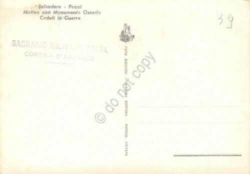Cartolina Pocol Sacrario Militare con Monumento Timbro Sacrario (Belluno) | Immagine Gallery 2
