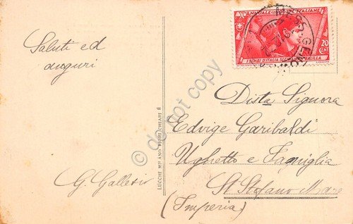 Cartolina poesia Stecchetti panorama mare 1932 | Immagine Gallery 2