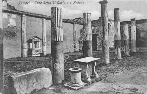 Cartolina Pompei Casa di Castore e Polluce