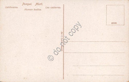 Cartolina Pompei i Morti (Napoli)