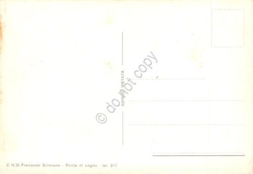 Cartolina Ponte di Legno mappa con indicazioni monti della valle …