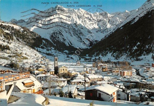 Cartolina Ponte di Legno panorama 1970