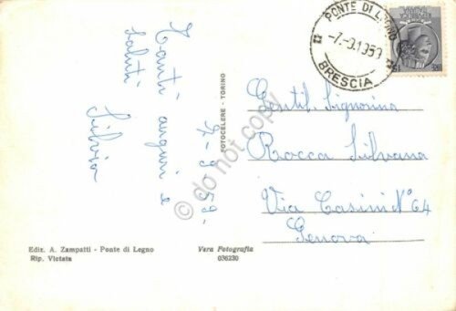 Cartolina Ponte di Legno Passo di Gavia Cippo ricordo Alpini … | Immagine Gallery 2