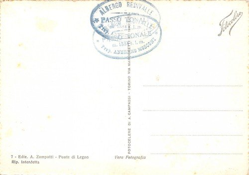 Cartolina Ponte di Legno Strada del Tonale Ghiacciaio del Pisgana | Immagine Gallery 2