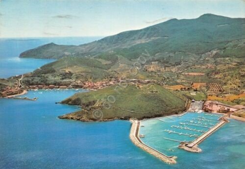 Cartolina Ponte Ercole Cala Galera veduta aerea 1975