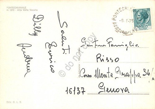 Cartolina Pontechianale vedute 1975 (Cuneo) | Immagine Gallery 2