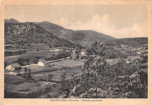 Cartolina Pontinvrea Savona Panorama 1954 | Immagine principale