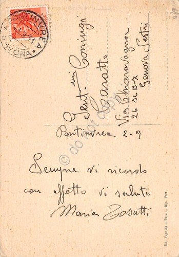 Cartolina Pontinvrea Savona Panorama 1954 | Immagine Gallery 2