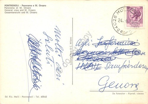 Cartolina Pontremoli panorama e Monte Orsaro anni '70 | Immagine Gallery 2