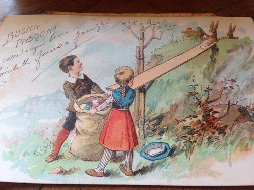 Cartolina POP UP Buona Pasqua nido d' ape meccanica Uovo … | Immagine Gallery 4