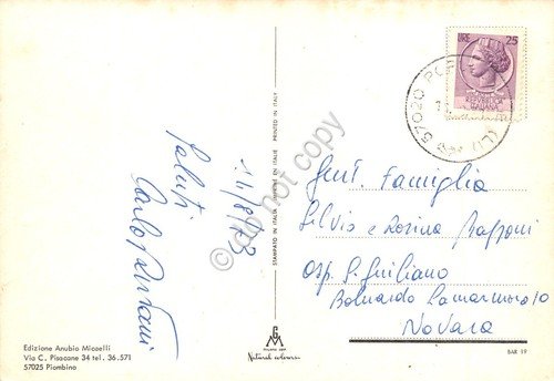 Cartolina Populonia Baratti vedute varie tombe Etrusche 1973 (Livorno) | Immagine Gallery 2
