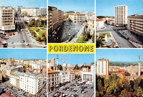 Cartolina Pordenone vedute 1972 | Immagine principale