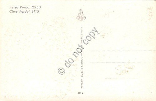 Cartolina Pordoi Passo e Cima Foto Ghedina | Immagine Gallery 2