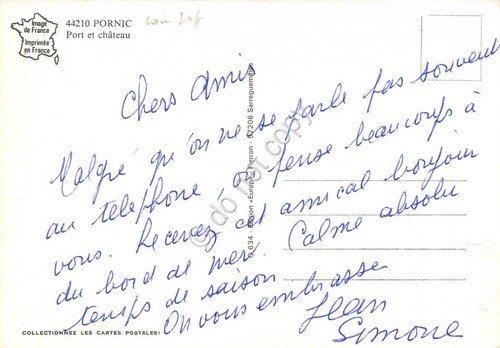 Cartolina Pornic Port et chateau | Immagine Gallery 2