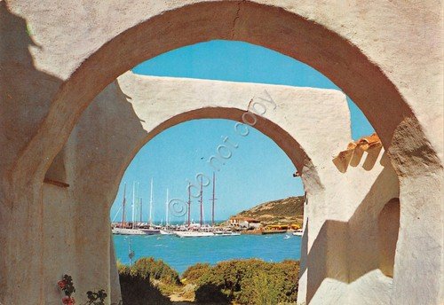 Cartolina Porto Cervo vista del porto da arcate | Immagine principale