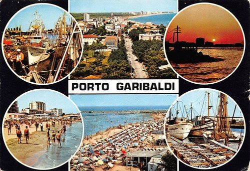 Cartolina Porto Garibaldi Navi Vedutine | Immagine principale