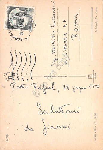 Cartolina Porto Rafael 2 vedute (Sassari)