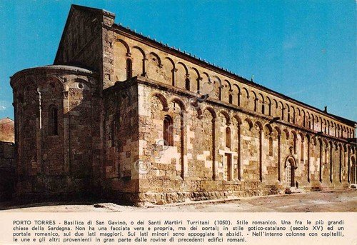 Cartolina Porto Torres Basilica San Gavino | Immagine principale