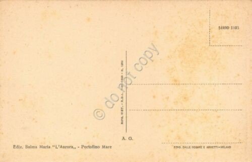 Cartolina Portofino Mare barche a vela anni '20 | Immagine Gallery 2