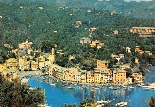 Cartolina Portofino panorama baia dall'alto | Immagine principale