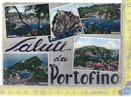 Cartolina Portofino Saluti da Multivisione 1956 | Immagine principale