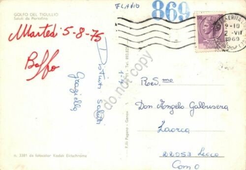 Cartolina Portofino vedute 1969 (Genova) | Immagine Gallery 2