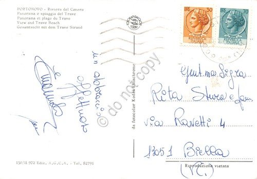 Cartolina Portonovo Conero Panorama e spiaggia del Trave anni '70 | Immagine Gallery 2